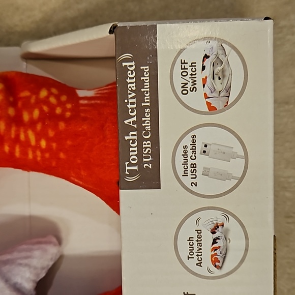 2-PACK 11" Floppy Koi Fish Rechargeable Cat Toys - Picture 2 of 5
